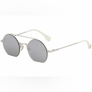 NWOT Fendi Eyeline Silver Mirror Sunglasses